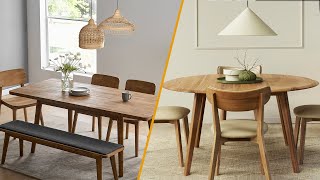 Round vs Rectangular Dining Tables Choose the Best for Your Space [upl. by Emmeram]