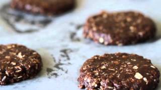 NoBake Chocolate Oatmeal Cookies Recipe 노오븐 초콜릿 쿠키 만들기 [upl. by Farhsa]