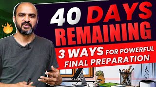 40 Days Remaining in NEET 2024  3 Ways to KEEP Yourself CHILL amp Super FOCUSED [upl. by Aicemed475]