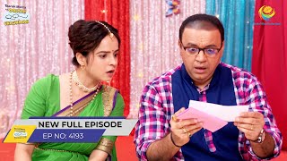 FULL EPISODE 4193 Kaha se Aaya 21 Lakh Ka Cheque  Taarak Mehta Ka Ooltah Chashmah  तारक मेहता [upl. by Santiago]