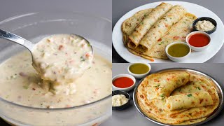 I Combined Egg amp Flour Make This Delicious Liquid Dough Egg Paratha  No Knead No Dough Paratha [upl. by Eiramassenav707]