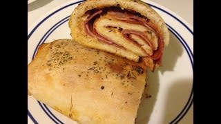 Food Friday Three Meat Stromboli [upl. by Bobine]