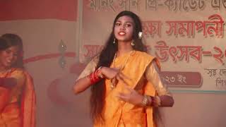 Dhim Tana Cover Dance  Mone Rong Legeche Basanta Eseche Dance Performance [upl. by Ahsilif]