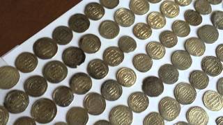 Massive Hoard of Ancient Islamic Hammered Gold and Silver Coins Worth 50000 [upl. by Imotas512]