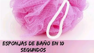 Cómo se hacen las esponjas de baño en 10 segundos shorts [upl. by Las850]