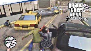 Grand Theft Auto San Andreas – busted cj gameplay video in ps5 [upl. by Aneda550]