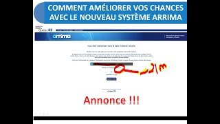 Arrima Comment améliorer vos chances annonce [upl. by Henriette175]