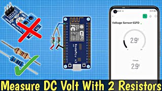 DIY DC Voltage Sensor Module Using 2 Resistor Circuitquot [upl. by Rhianna]