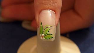 Flower motif with nail art liner and nail art pen [upl. by Marsden]