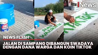 Viral Warga Sampang Bangun Jalan Desa Swadaya dari Saweran TikTok dan Sumbangan Warga [upl. by Parik]