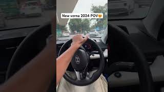 Verna sxo Dct 🔥 verna automobile driving pov shorts trending [upl. by Gottfried]