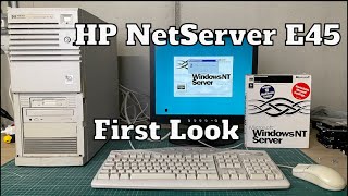 HP NetServer E45 first look [upl. by Claudell]