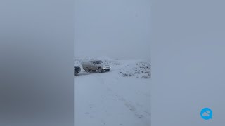 Heavy snowfall in Tabuk Saudi Arabia [upl. by Giuditta847]