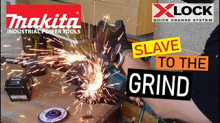 Makita XGT XLock Angle Grinder Slide or Paddle Switch 💥Tool Review amp Demo💥 [upl. by Aiouqahs]