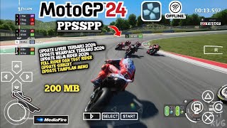 MOTOGP24 PPSSPP New Update Full Rider Offline Ukuran Kecil Di Android [upl. by Mientao]