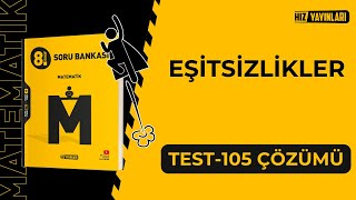 Hız Yayınları 8Sınıf LGS Matematik  Test105 Soru Çözümleri Eşitsizlikler [upl. by Allenaj189]