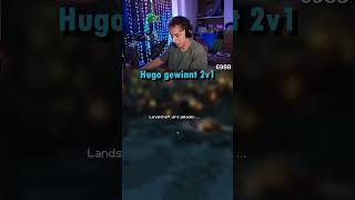 HUGO GEWINNT EPISCHES 2v1 IN MINECRAFT [upl. by Anilat]