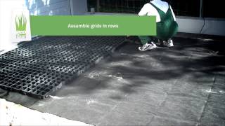 geoSYSTEM How to make porous driveway Stepbystep instruction [upl. by Aid]