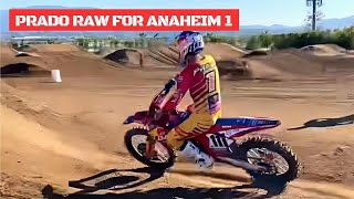 Jorge Prado RAW Testing for Supercross 2024 💥 [upl. by Eugenle]