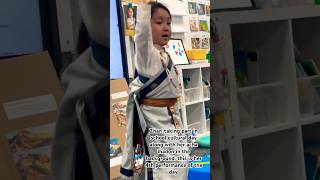 Jampa Choesang  4 yr old Zhari performing Tibetan song at school tibetan chupa tibetandance [upl. by Jori]