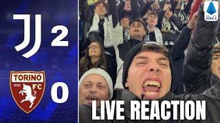 💦 BOVINI DISTRUTTI JUVENTUS TORINO 20  CURVA SUD ALLIANZ STADIUM REACTION [upl. by Chilton]