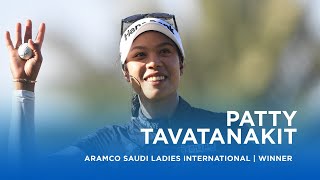 Patty Tavatanakit completes wiretowire victory  Aramco Saudi Ladies International [upl. by Elnora984]