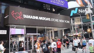 Tamashii Nations Store New York Grand Opening in Times Square [upl. by Aneger158]