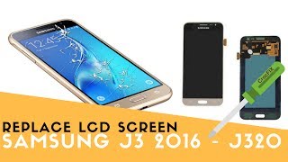 Samsung J3 2016 J320  Replace amp FIX LCD Screen by CrocFIX [upl. by Ennaxxor]