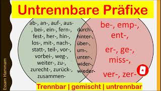 Untrennbare PräfixeVorsilben  Verben mit untrennbaren PräfixenVorsilben  WITH SUBTITLES مترجم [upl. by Le881]