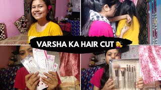 Mars brush set review  varsha ka haircut kar diya maine  Daily vlog  samreengallery haircut [upl. by Nrehtac]