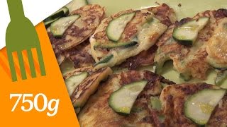 Recette de Galettes de courgette à la feta  750g [upl. by Ki649]