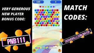 Skillz Bubble Cube 2 Gameplay Strategy Tips Promo amp Match Codes [upl. by Cuyler138]