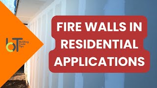 Fire Rated Walls  Residential Applications [upl. by Viveca]