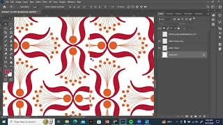 how to create pattern with 2 motifs in textile designing adobe photoshop online classes [upl. by Arnaldo285]