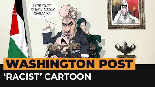 Washington Post cartoon on Gaza condemned as racist  Al Jazeera Newsfeed [upl. by Adnirim]