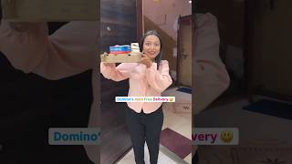 Free Delivery mein Domino’s mangaya 😵 Shorts pizza viral [upl. by Analad574]