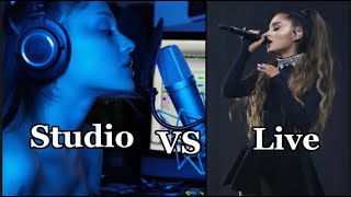 Ariana Grande STUDIO VS LIVE PERFORMANCE [upl. by Michiko]