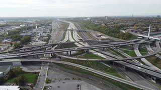 Montreal by drone  Échangeur Turcot Interchange [upl. by Lem]