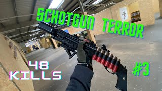 TM Custom M870 Breacher Shotgun CQB MR Airsoft Shotgun gameplay Airsoft Shotgun HPABest Shotgun [upl. by Voccola]