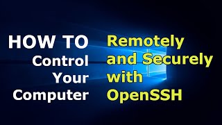 How to control your Computer remotely with SSH [upl. by Ydok550]