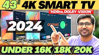 Best 43 Inch TV Under 20000🔥Best 43 Inch 4K TV 2024🔥Best TV Under 20000🔥Best Android TV Under 15000 [upl. by Nnaarat148]