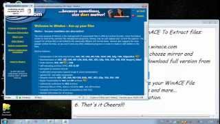 How To Use And Download WinACE To Extract Files [upl. by Yeung]