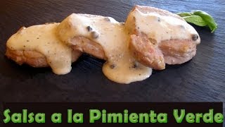 COMO HACER SALSA A LA PIMIENTA RECETA FACIL [upl. by Ezarras]