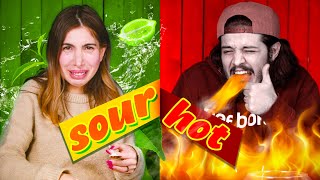 Sour amp Hot challenge  ShowBox  چالێنجی ترش و تاڵ [upl. by Rodrique]