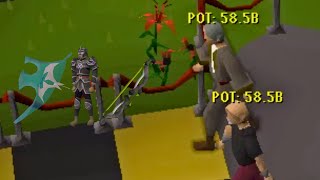 TRYING TO REBUILD AT FLOWER POKER HUGE GIVEAWAY  RuneWild 1 OSRS PK RSPS [upl. by Tabib]