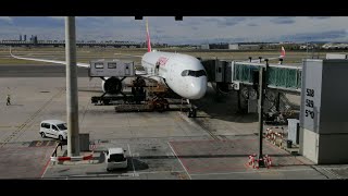 Iberia A350900 flight IB6402 from Mexico City MEXMMMX to Madrid MADLEMD [upl. by Roskes]