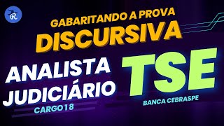 Gabaritando a discursiva do TSE AJAJ cargo 18  Equipe Mago da Redação [upl. by Annairda]