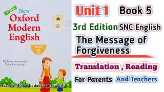 Oxford Modern English Book 5 nit 1  The Message of Forgiveness  Reading Translation  3rd Edition [upl. by Reivaxe731]