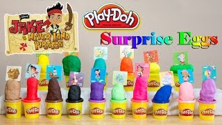 Play Doh Surprise Eggs Jake and the Neverland Pirates Sofia the First Doc McStuffins [upl. by Etteluap]