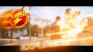 The Flash running from explosion After Effects [upl. by Ennovoj]